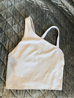lululemon athletica White Asymmetric Tank Top